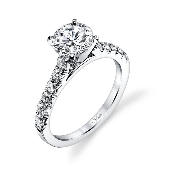 14K W Ring 12Rd 0.59Ct
