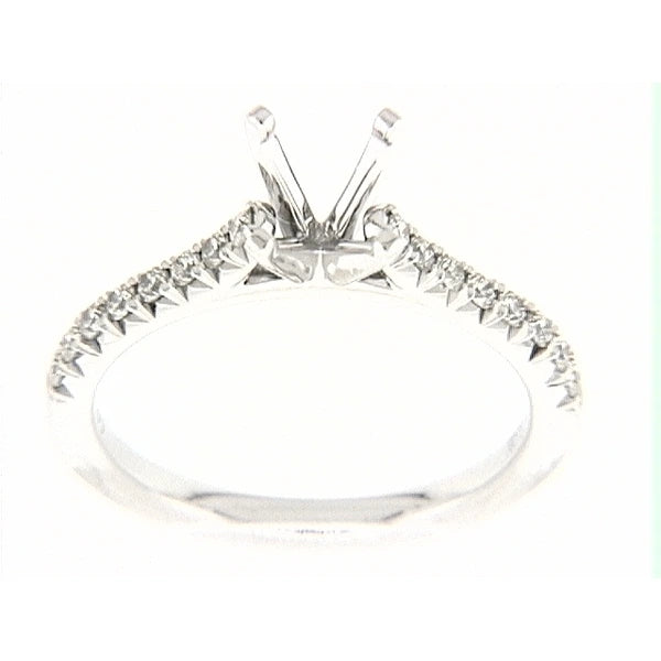 14K W Ring 16Rd 0.28Ct