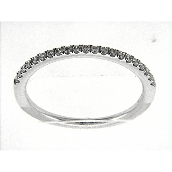 14K W Band 21Rd 0.15Ct