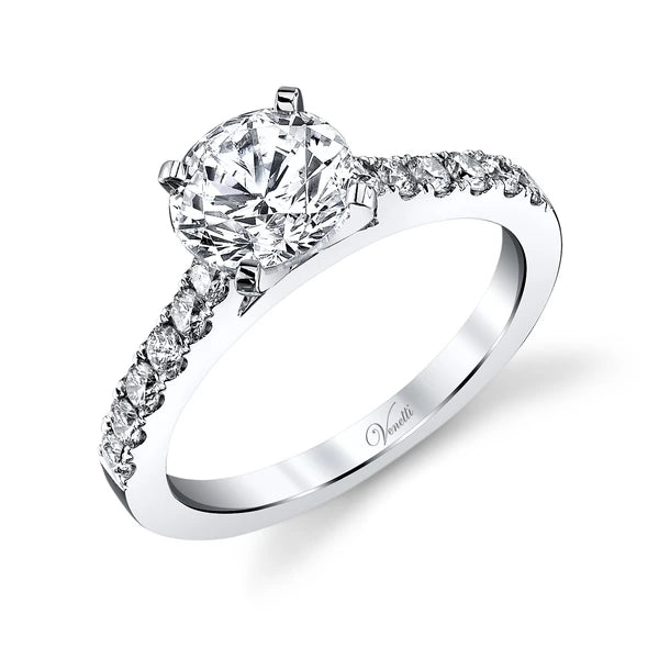 14K W Ring 12Rd 0.43Ct