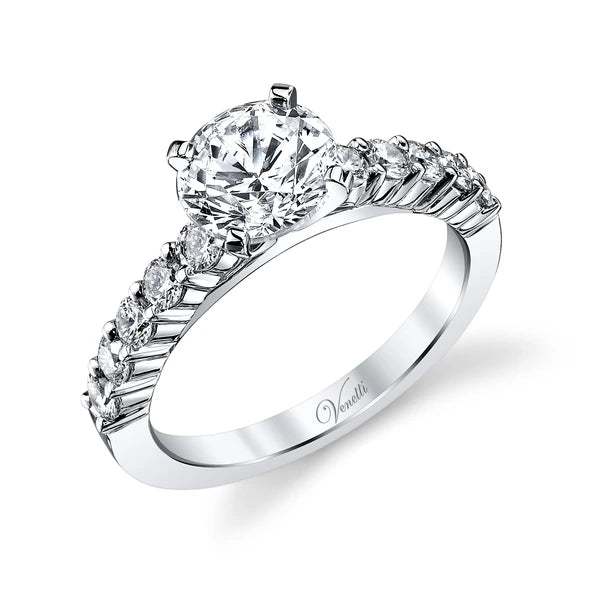 14K W Ring 10Rd 0.59Ct