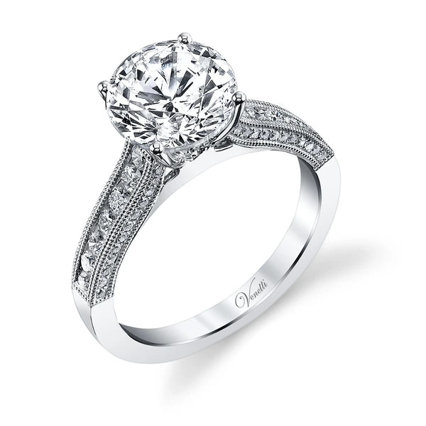 14K W Ring 68Rd 0.50Ct
