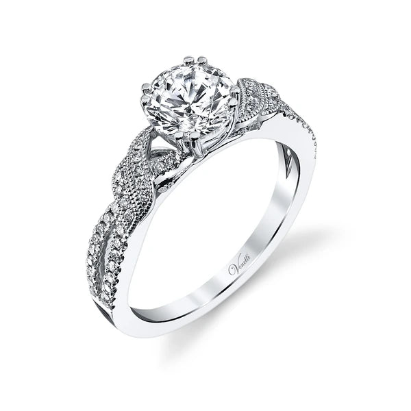 14K W Ring 56Rd 0.23Ct