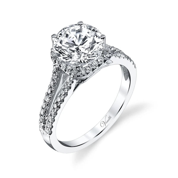 14K W Ring 58Rd 0.43Ct