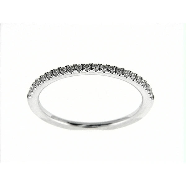 14K W Band 22Rd 0.19Ct