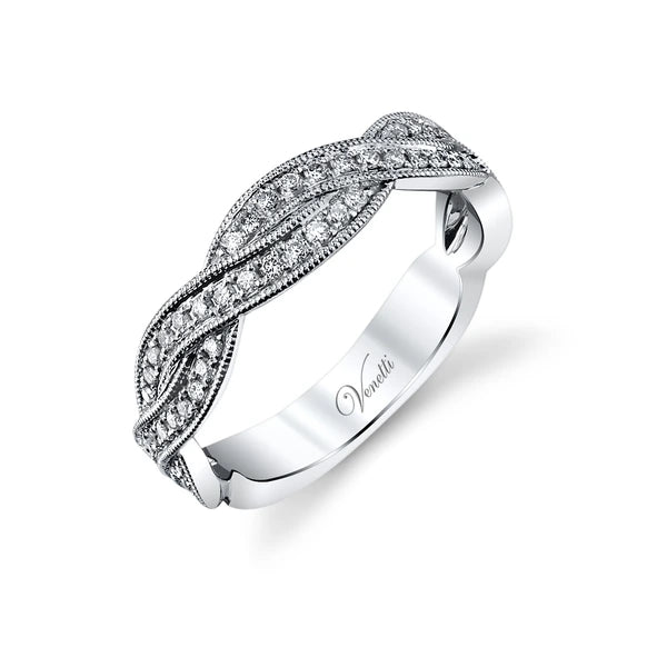 14K W Band 62Rd 0.33Ct