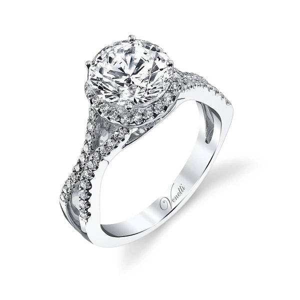 14K W Ring 80Rd 0.40Ct