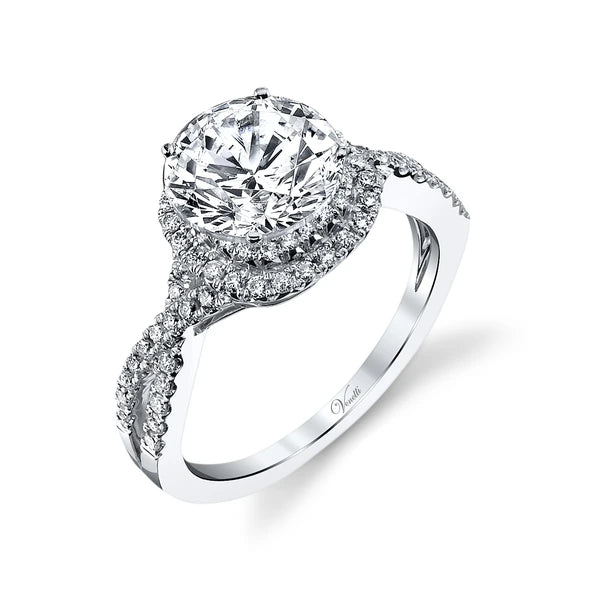 14K W Ring 76Rd 0.47Ct