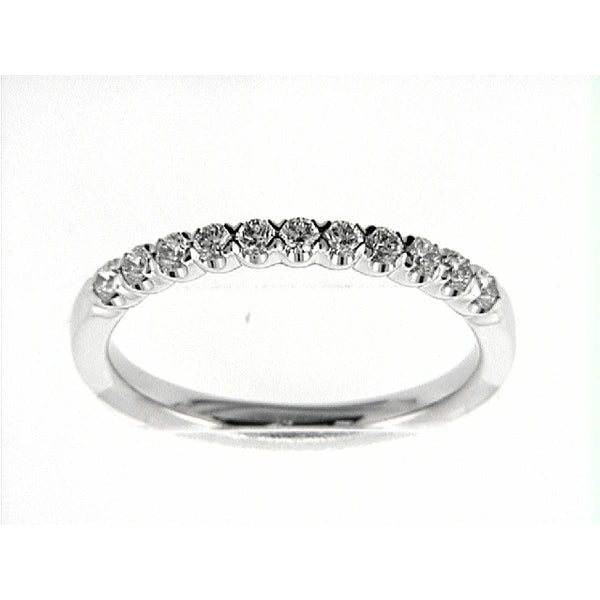 14K W Band 11Rd 0.34Ct