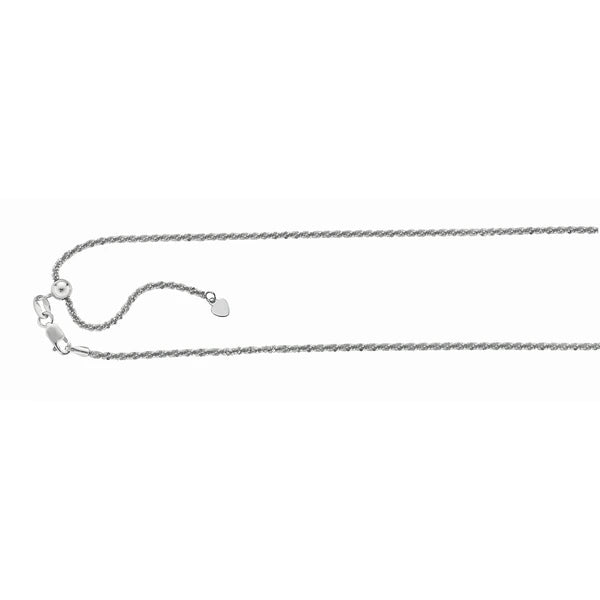 Silver 1.5mm Adjustable Sparkle Chain