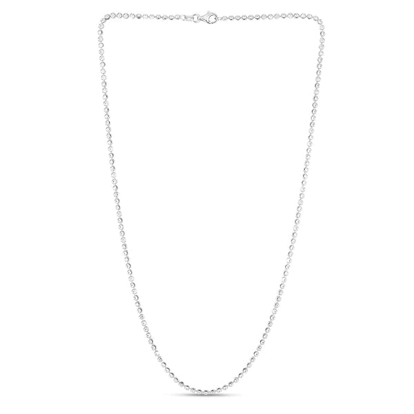 Sterling Silver 2.5mm Moon-cut Bead Chain