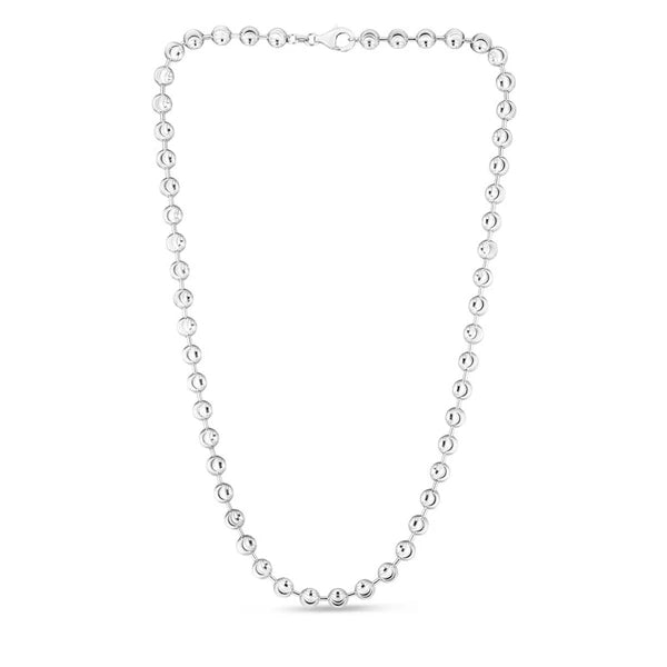 Sterling Silver 6mm Moon-cut Bead Chain