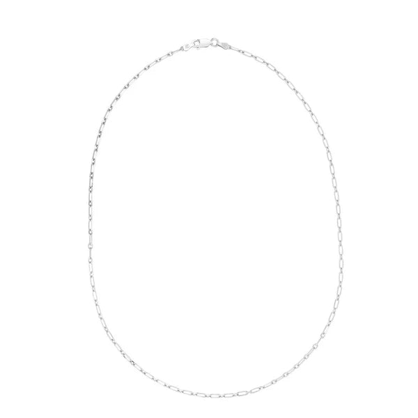 Silver Petite Paperclip 7" Bracelet