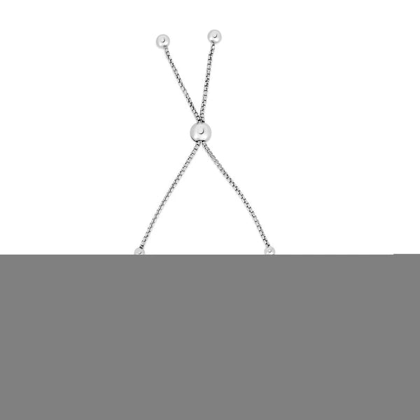 Silver Heart Bead Friendship Bracelet