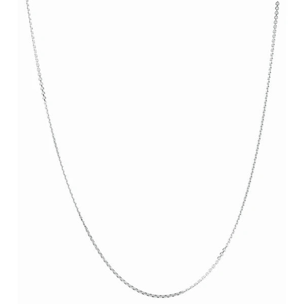 Silver 1.4mm Diamond Cut Cable Chain
