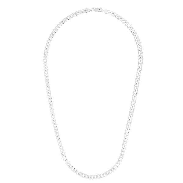 Silver 7mm Comfort Curb Chain