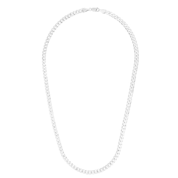 Silver 7mm Comfort Curb Chain