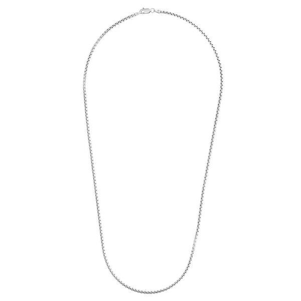 Silver 2mm Round Box Chain