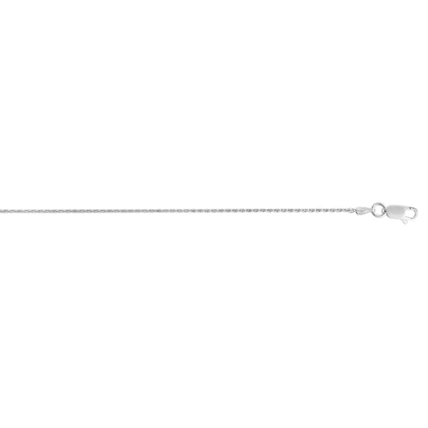 Silver 1.1mm Diamond Cut Wheat Chain