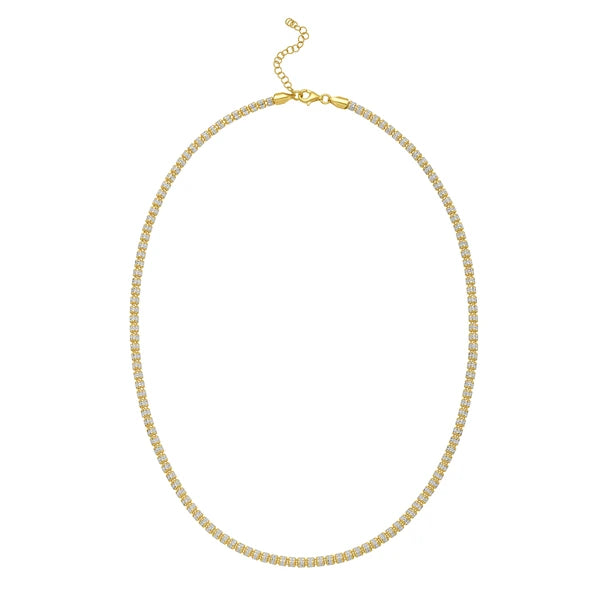 Gold Over Silver 3.8mm Ice Chain