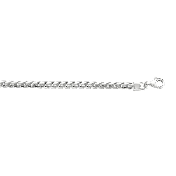 Silver 4.80mm Square Franco Chain