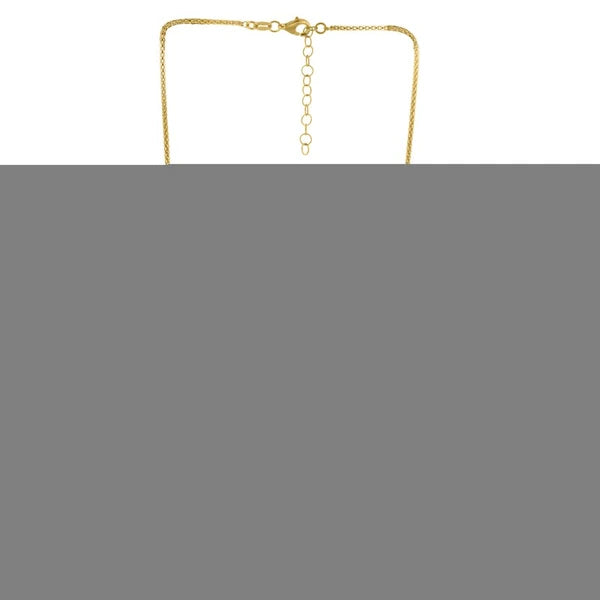 Silver Plated Hearts Station Chain