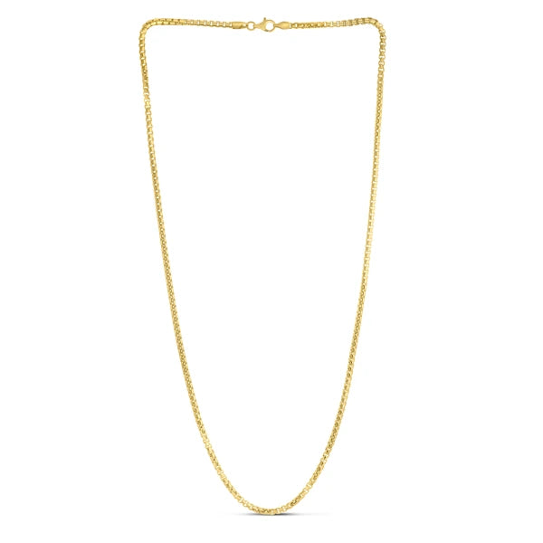 Silver Plated 2.6mm Round Box Chain