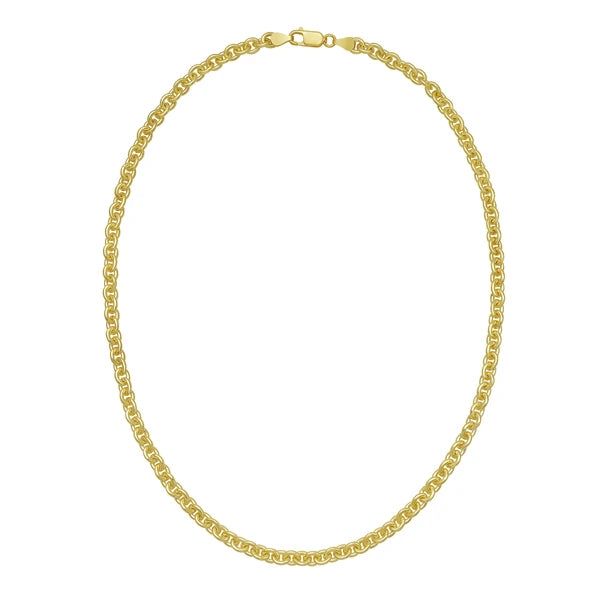 Gold Over Silver 5.7mm Rolo Chain