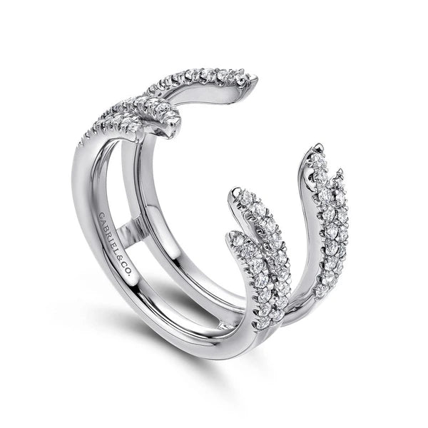 14K White Gold Diamond Ring Enhancer
