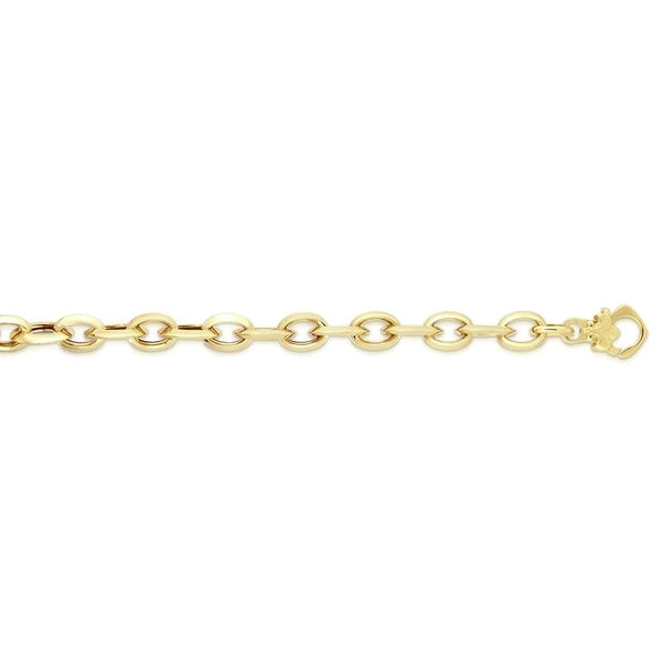 14K Gold Alternating Small &amp; Medium Heritage Link Bracelet