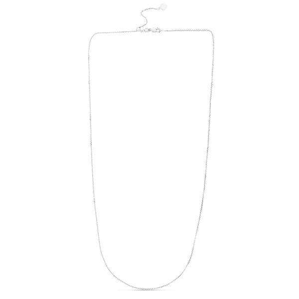 14K Gold 1.1mm Adjustable Cable Chain