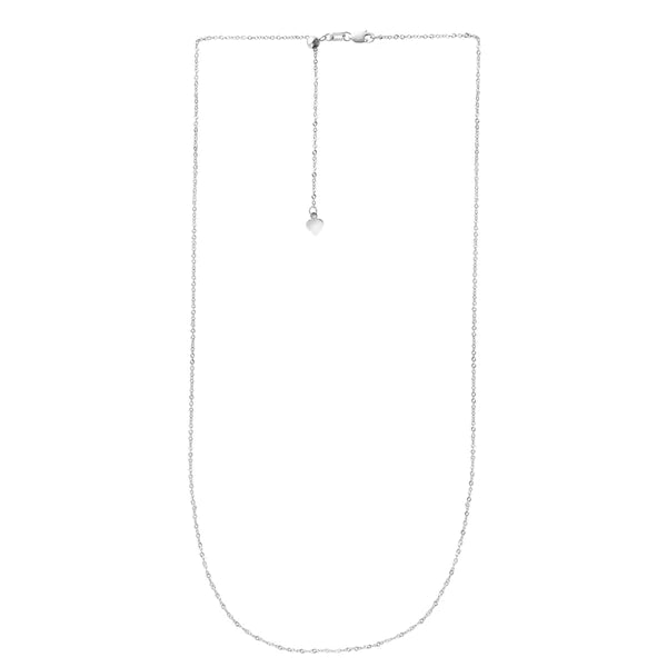14K Gold 1.4mm Adjustable Singapore Chain