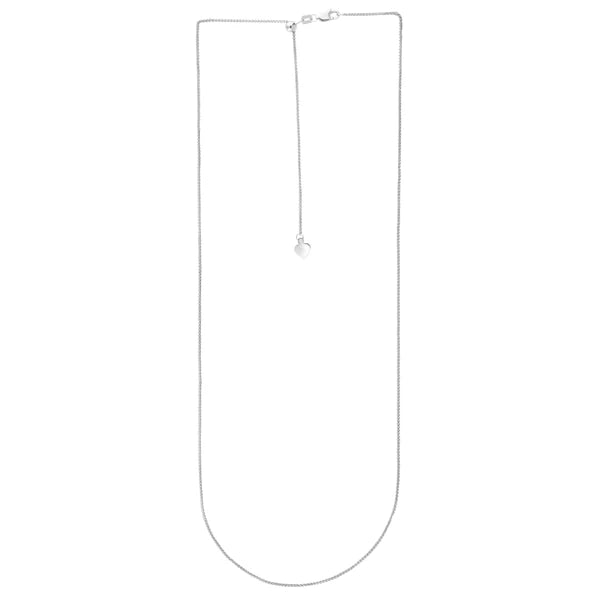 14K Gold 1mm Adjustable Wheat Chain