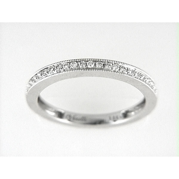 14K W Band 21Rd 0.18Ct
