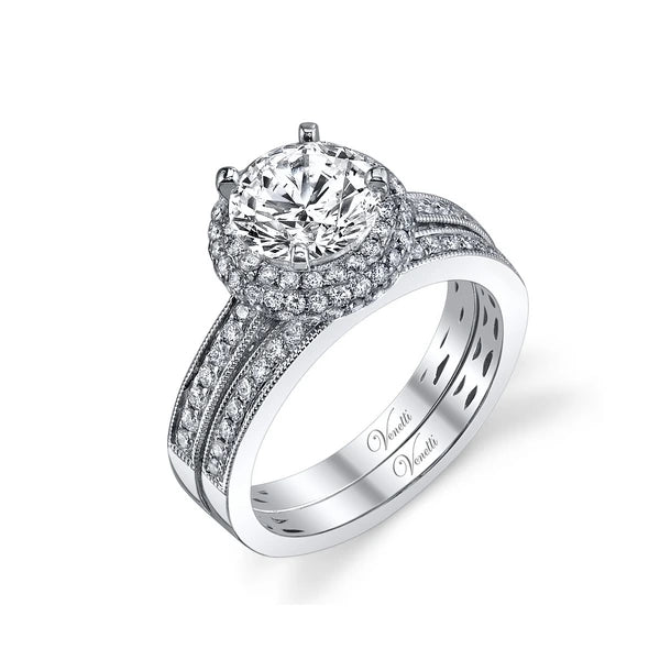 14K W Ring 132Rd .98Ct