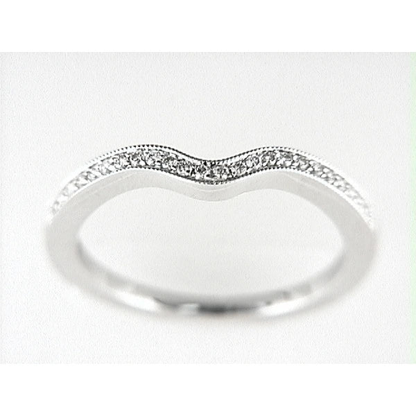 14K W Band 24Rd 0.11Ct