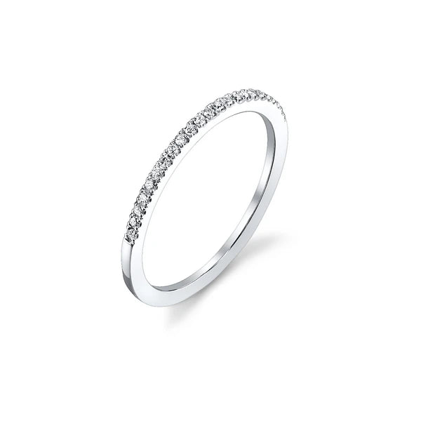 14K W Band 23Rd 0.13Ct