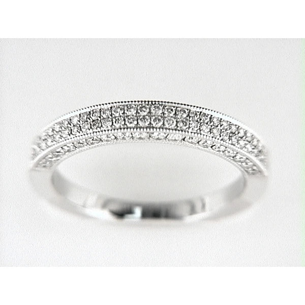 14K W Band 88Rd 0.57Ct
