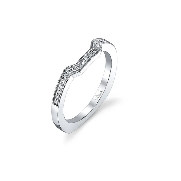 14K W Band 22Rd 0.11Ct