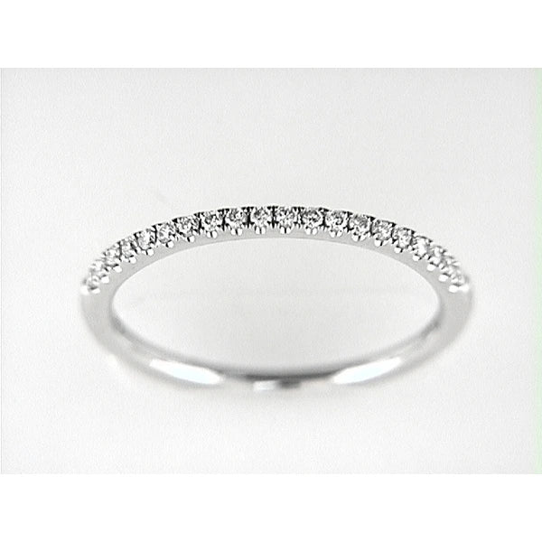 14K W Band 20Rd 0.16Ct