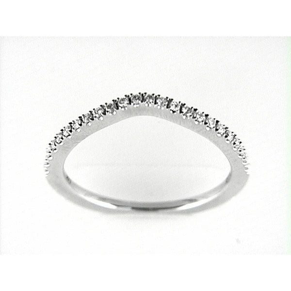 14K W Band 24Rd 0.19Ct