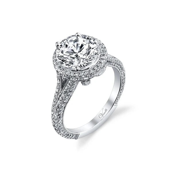 14K W Ring 228Rd 0.98Ct