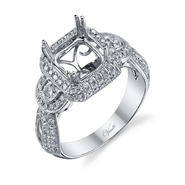 14K W Ring 140Rd 0.86Ct