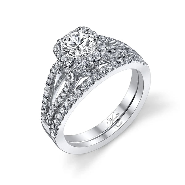 14K W Ring 80Rd 0.38Ct