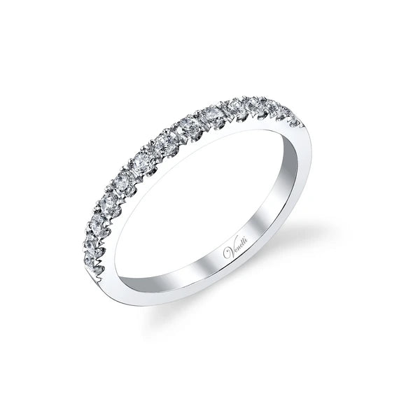 14K W Band 13Rd 0.42Ct