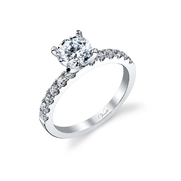 14K W Ring 12Rd 0.39Ct