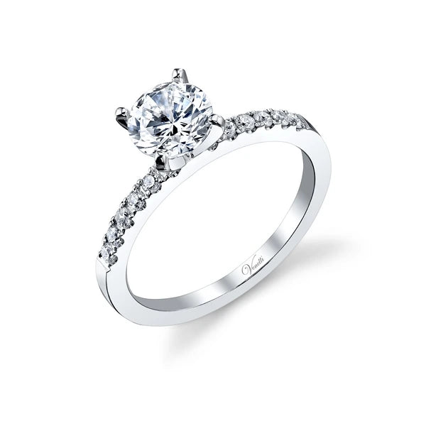 14K W Ring 12Rd 0.21Ct