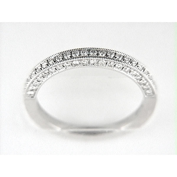 14K W Band 62Rd 0.45Ct