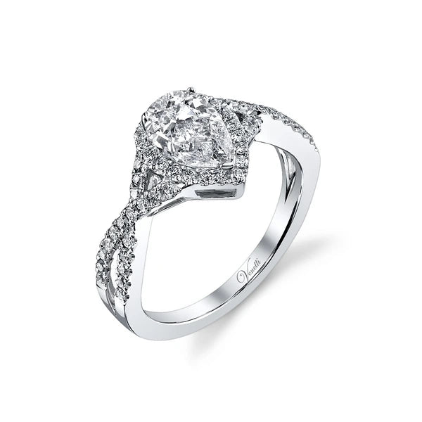 14K W Ring 56Rd 0.40Ct