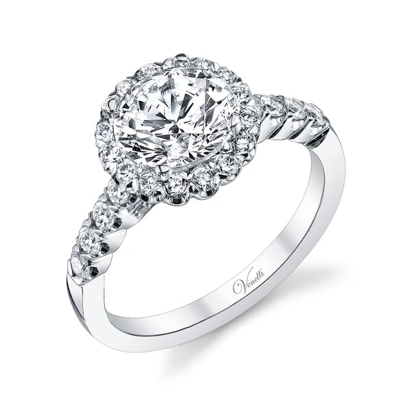 14K W Ring 48Rd 0.65Ct